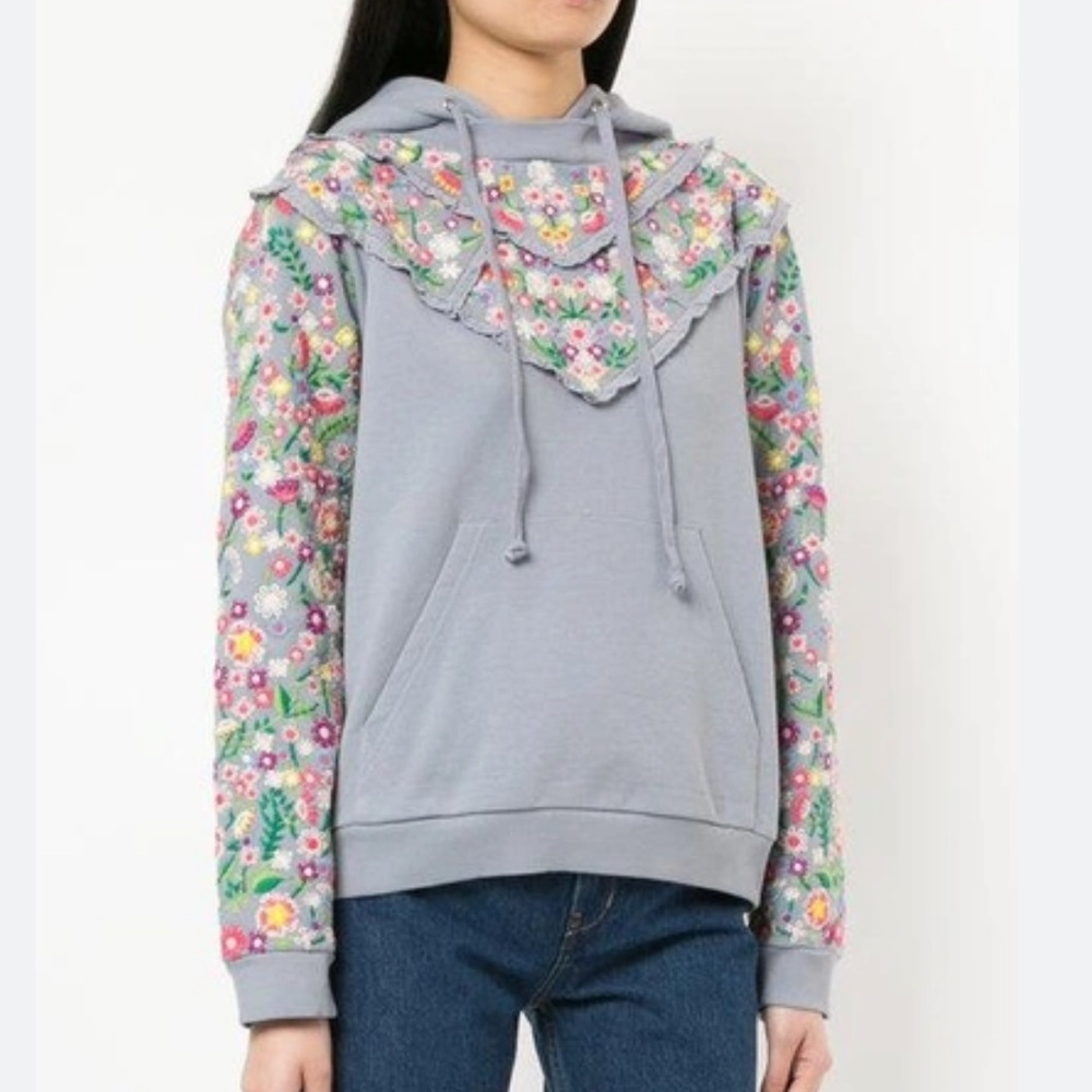 Needle and Thread embroidered hoodie